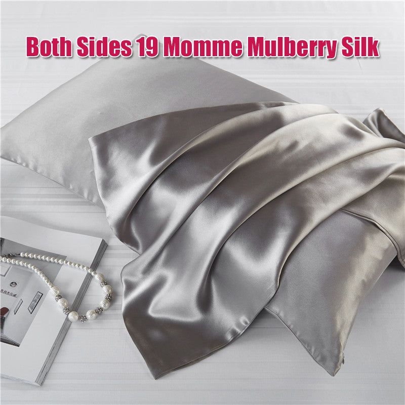 Olesilk 19 Momme Silk Pillowcase Zipper Closure OLESILK