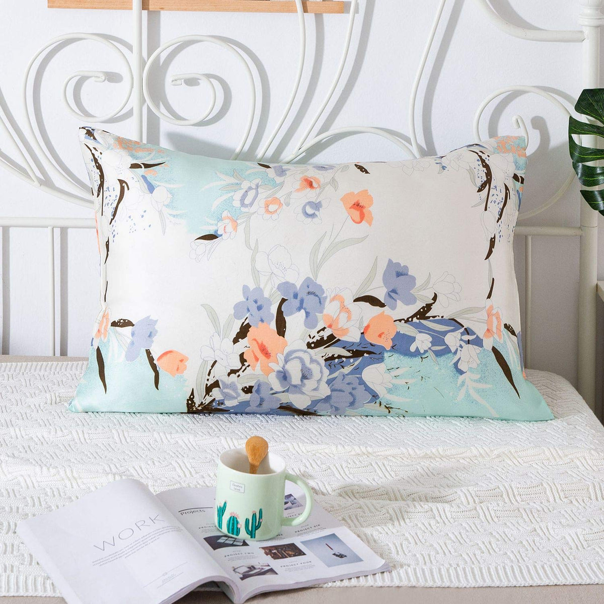 Printed cheap silk pillowcase