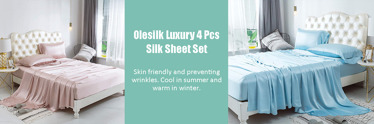 Four-pieces Silk Bedding Set