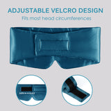 Olesilk 100% Mulberry Silk Sleep Mask Peacock Blue Large Size
