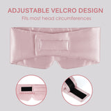 Olesilk 100% Mulberry Silk Sleep Mask Light Plum Large Size
