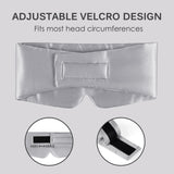 Olesilk 100% Mulberry Silk Sleep Mask Silvergrey Large Size Silk Eye Mask