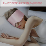 Olesilk 100% Mulberry Silk Sleep Mask Light Plum Large Size