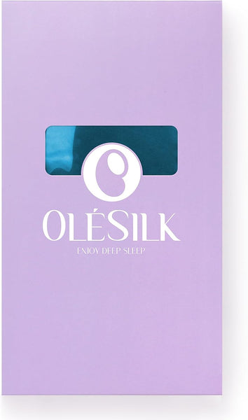 Olesilk 100% Mulberry Silk Sleep Mask Light Plum Large Size