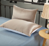 Olesilk 19 Momme Silk & Cotton Pillowcase Housewife Zipper Closure
