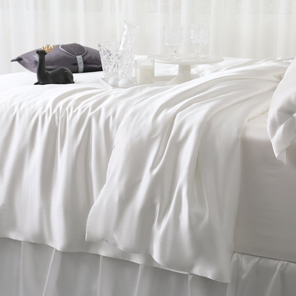 Olesilk 19 Momme 100% Mulberry Silk Duvet Cover Comforter Cover