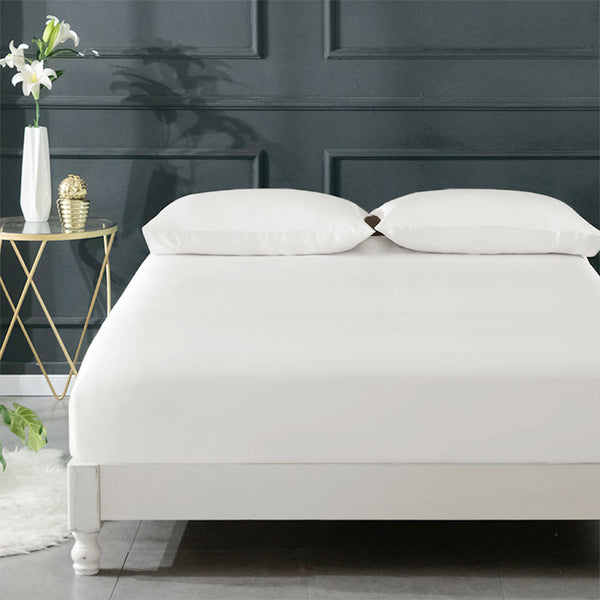 Olesilk 19 Momme 3 Pieces Silk Sheet Set  (1 Silk Flat Sheet + 1 Silk Fitted Sheet + 1 Silk Zipper Pillowcase)