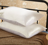 Olesilk 19 Momme Silk & Cotton Pillowcase Housewife Zipper Closure