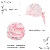 Olesilk 19 Momme 100% Pure Mulberry Silk Night Cap for Sleeping With Elastic Band & Elegant Ribbon