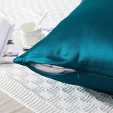 Olesilk 19 Momme 3 Pieces Silk Sheet Set  (1 Silk Flat Sheet + 1 Silk Fitted Sheet + 1 Silk Zipper Pillowcase)