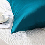Olesilk 19 Momme 5 Pieces Silk 100% Pure Mulberry Silk Bedding Sets ( 1 Duvet Cover + 1 Flat Sheet + 1 Fitted Sheet + 2 Zipper Pillowcases )