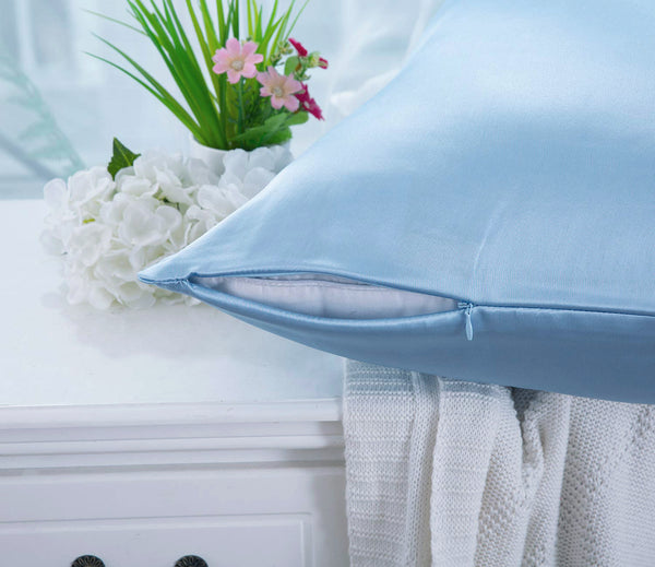 Olesilk 19 Momme 3 Pieces Silk Sheet Set  (1 Silk Flat Sheet + 1 Silk Fitted Sheet + 1 Silk Zipper Pillowcase)