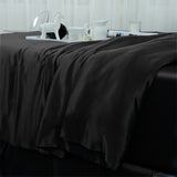 Olesilk 19 Momme 5 Pieces Silk 100% Pure Mulberry Silk Bedding Sets ( 1 Duvet Cover + 1 Flat Sheet + 1 Fitted Sheet + 2 Zipper Pillowcases )