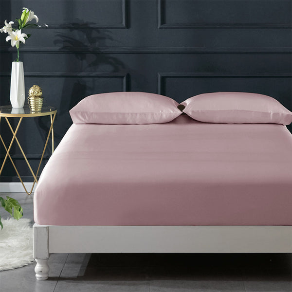 Olesilk 19 Momme 3 Pieces Silk Sheet Set  (1 Silk Flat Sheet + 1 Silk Fitted Sheet + 1 Silk Zipper Pillowcase)