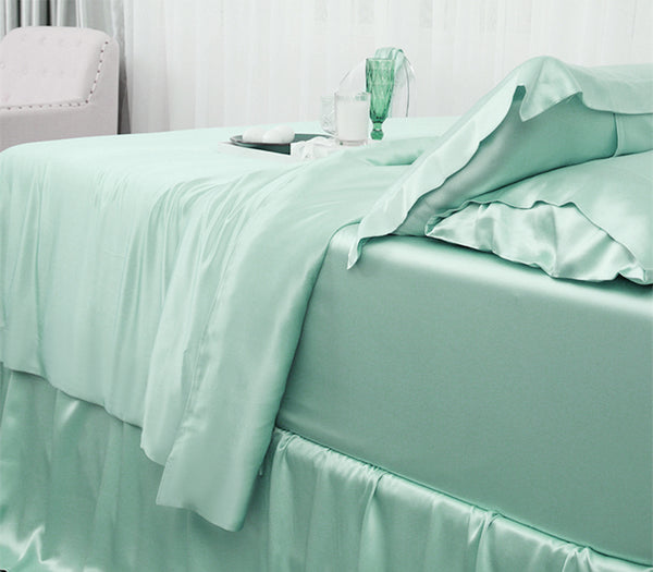 Olesilk 19 Momme 100% Mulberry Silk Duvet Cover Comforter Cover