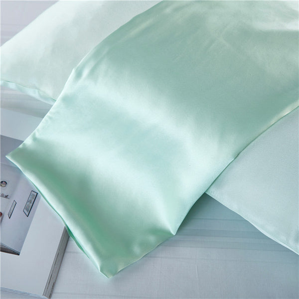 Olesilk 19 Momme 3 Pieces Silk Sheet Set  (1 Silk Flat Sheet + 1 Silk Fitted Sheet + 1 Silk Zipper Pillowcase)