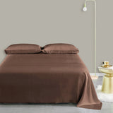 Olesilk 19 Momme 5 Pieces Silk 100% Pure Mulberry Silk Bedding Sets ( 1 Duvet Cover + 1 Flat Sheet + 1 Fitted Sheet + 2 Zipper Pillowcases )