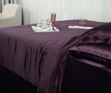 Olesilk 19 Momme 5 Pieces Silk 100% Pure Mulberry Silk Bedding Sets ( 1 Duvet Cover + 1 Flat Sheet + 1 Fitted Sheet + 2 Zipper Pillowcases )