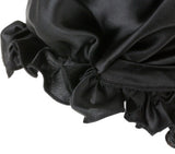 Olesilk 19 Momme 100% Pure Mulberry Silk Night Cap for Sleeping With Elastic Band & Elegant Ribbon