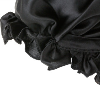 Olesilk 19 Momme 100% Pure Mulberry Silk Night Cap for Sleeping With Elastic Band & Elegant Ribbon