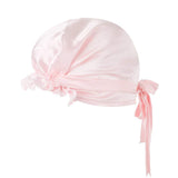 Olesilk 19 Momme 100% Pure Mulberry Silk Night Cap for Sleeping With Elastic Band & Elegant Ribbon