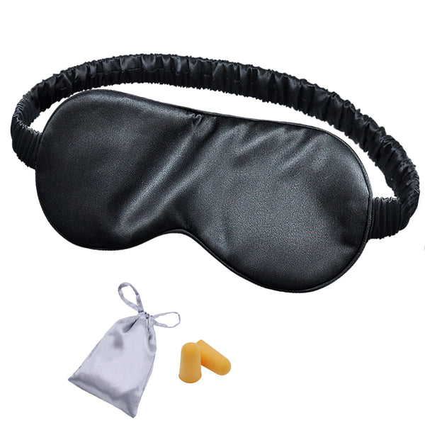 Olesilk 100% Mulberry Silk Sleep Mask Blindfold with Elastic Strap and Silk Filling