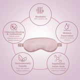 Olesilk 100% Mulberry Silk Sleep Mask Blindfold with Elastic Strap and Silk Filling