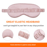 Olesilk 100% Mulberry Silk Sleep Mask Blindfold with Elastic Strap and Silk Filling
