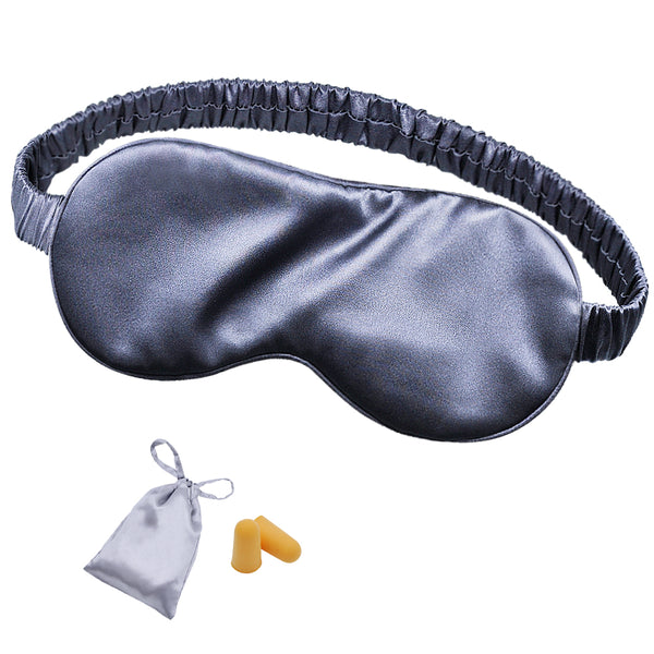 Olesilk 100% Mulberry Silk Sleep Mask Blindfold with Elastic Strap and Silk Filling