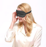Olesilk 100% Mulberry Silk Sleep Mask Blindfold with Elastic Strap and Silk Filling
