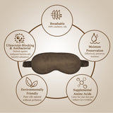 Olesilk 100% Mulberry Silk Sleep Mask Blindfold with Elastic Strap and Silk Filling