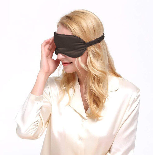 Olesilk 100% Mulberry Silk Sleep Mask Blindfold with Elastic Strap and Silk Filling