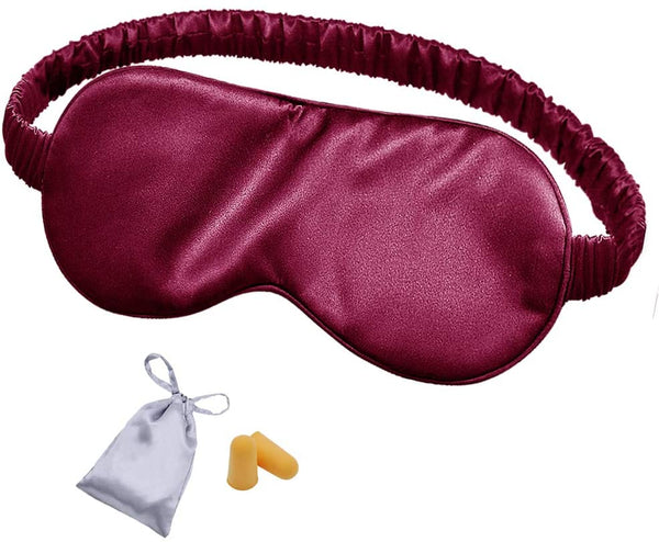Olesilk 100% Mulberry Silk Sleep Mask Blindfold with Elastic Strap and Silk Filling