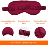 Olesilk 100% Mulberry Silk Sleep Mask Blindfold with Elastic Strap and Silk Filling