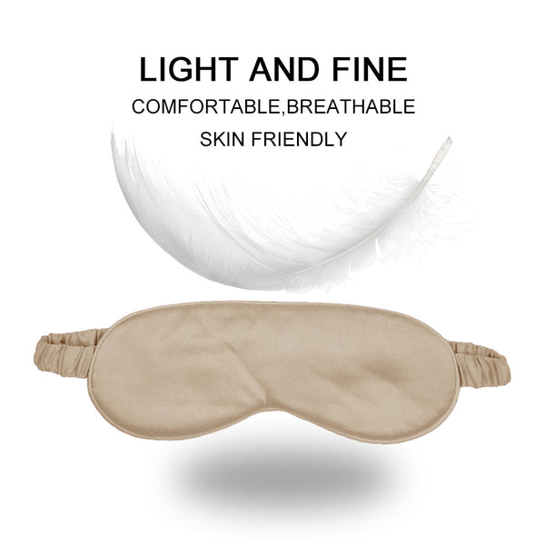 Olesilk 100% Mulberry Silk Sleep Mask Blindfold with Elastic Strap and Silk Filling