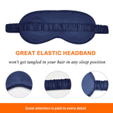 Olesilk 100% Mulberry Silk Sleep Mask Blindfold with Elastic Strap and Silk Filling
