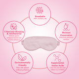 Olesilk 100% Mulberry Silk Sleep Mask Blindfold with Elastic Strap and Silk Filling