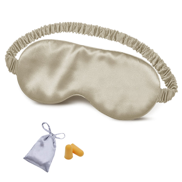 Olesilk 100% Mulberry Silk Sleep Mask Blindfold with Elastic Strap and Silk Filling