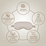 Olesilk 100% Mulberry Silk Sleep Mask Blindfold with Elastic Strap and Silk Filling