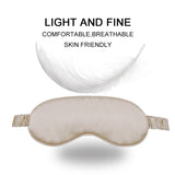 Olesilk 100% Mulberry Silk Sleep Mask Blindfold with Elastic Strap and Silk Filling