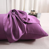 Olesilk 19 Momme 5 Pieces Silk 100% Pure Mulberry Silk Bedding Sets ( 1 Duvet Cover + 1 Flat Sheet + 1 Fitted Sheet + 2 Zipper Pillowcases )
