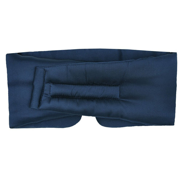 Olesilk 100% Mulberry Silk Sleep Mask Navy Blue Large Size Silk Eye Mask