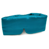 Olesilk 100% Mulberry Silk Sleep Mask Peacock Blue Large Size