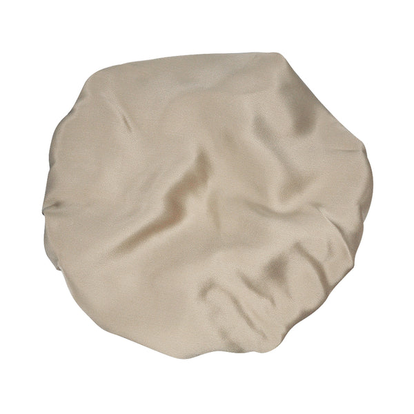 Olesilk 19 Momme Light Coffee Mulberry Silk Sleep Cap Hair Beauty Orgainc Silk Bonnet
