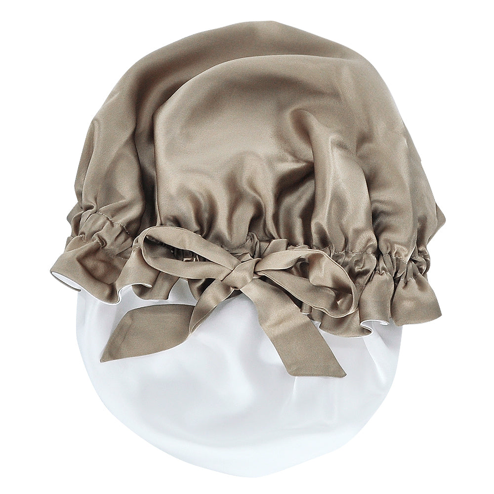 Pure Silk Bonnets For Women Designer Hair Sleeping Cap 19 Momme Mulberry  Silk Bonnet Turban Hats Luxury Natural Silk Night Cap