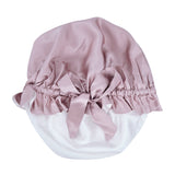 Olesilk 19 Momme Light Plum Mulberry Silk Sleep Cap Hair Beauty Orgainc Silk Bonnet