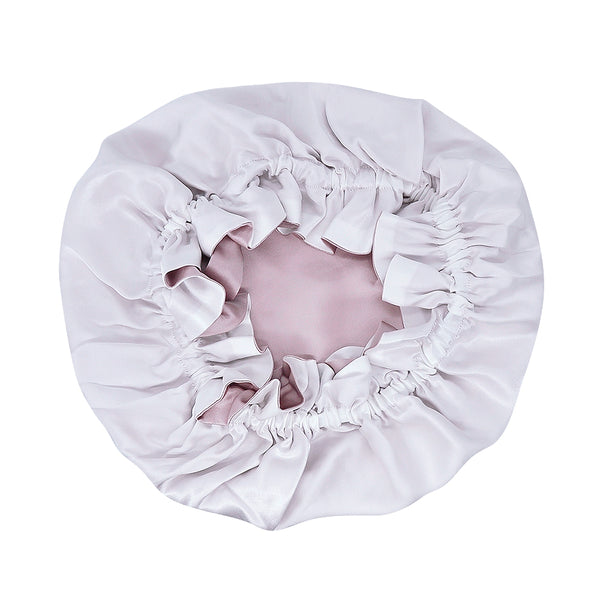 Olesilk 19 Momme Light Plum Mulberry Silk Sleep Cap Hair Beauty Orgainc Silk Bonnet