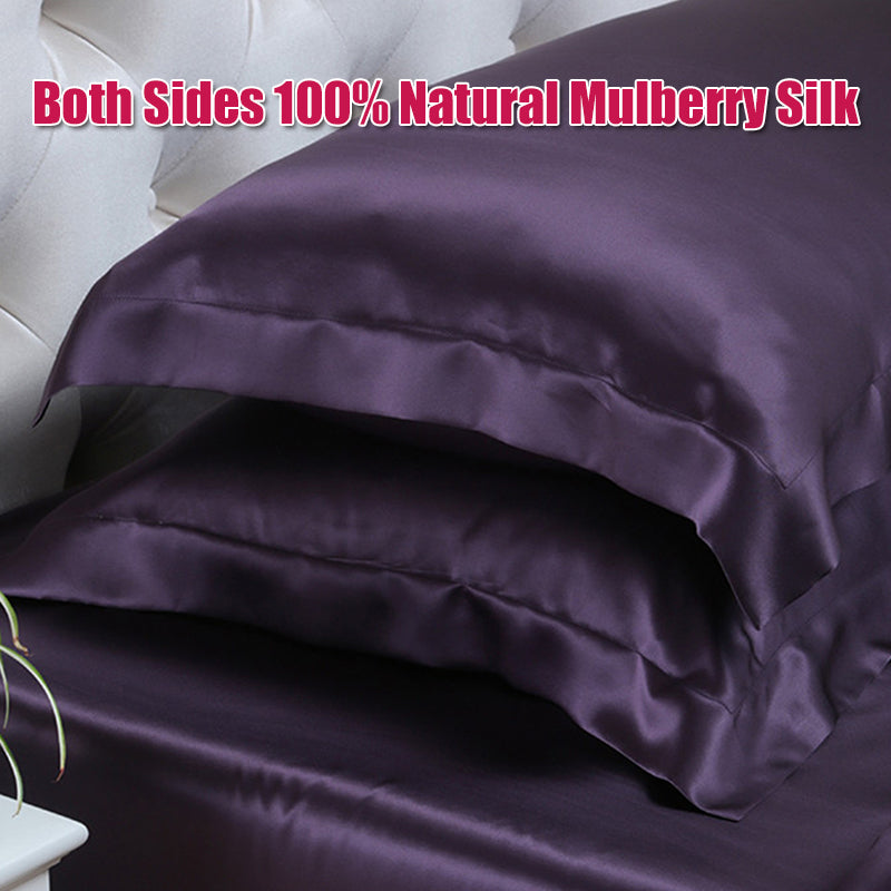 Olesilk Luxury 22 Momme Oxford Silk Pillowcase With Envelope Closure