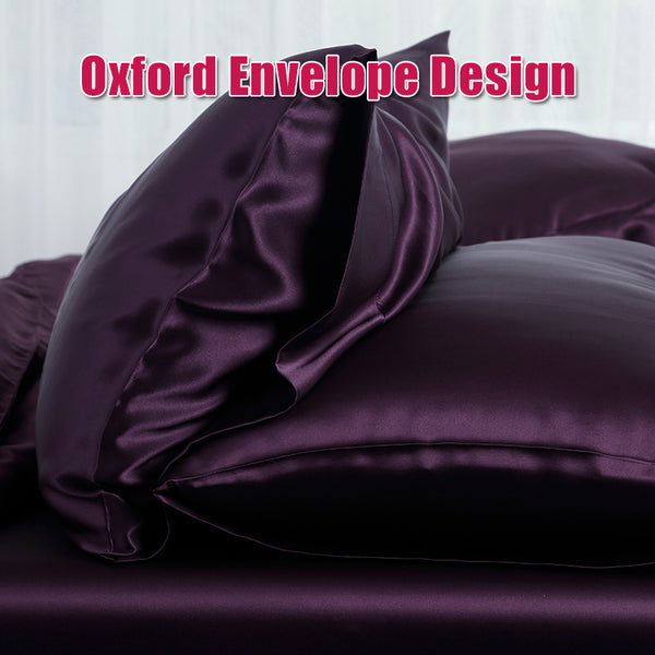 Olesilk Luxury 22 Momme Oxford Silk Pillowcase With Envelope Closure
