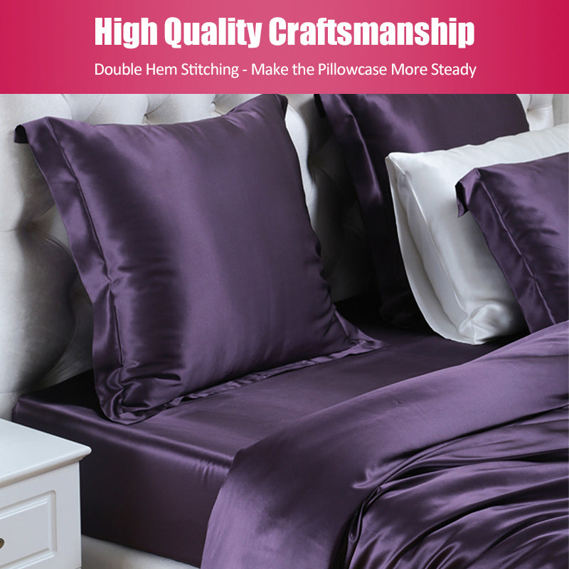 Olesilk Luxury 22 Momme Oxford Silk Pillowcase With Envelope Closure